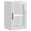  Konyhai fali szekrény üvegajtóval Porto" Magas fényű fehér"
