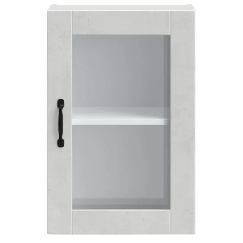  konyhai fali szekrény üvegajtóval Porto Betonszürke betonszürke