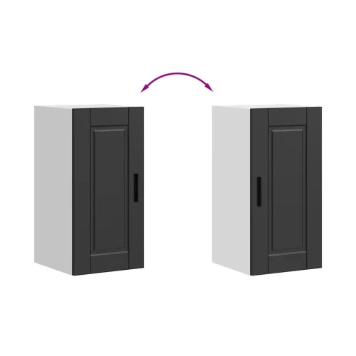  konyhai fali szekrény Porto" Fekete színű fűrészáru"