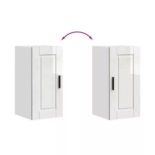  Konyhai fali szekrény Porto magasfényű fehér műfa