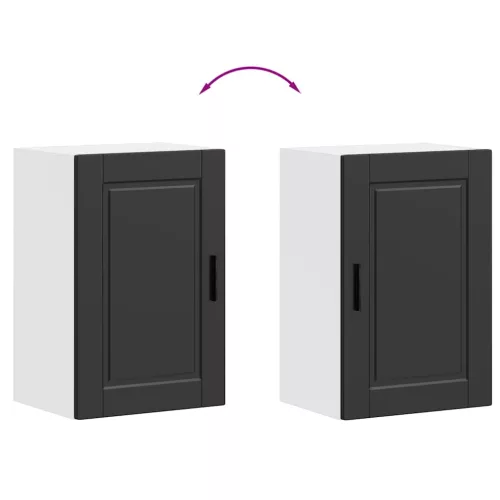  konyhai fali szekrény Porto" Fekete színű fűrészáru"