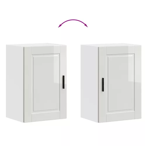  Konyhai fali szekrény Porto magasfényű fehér műfa