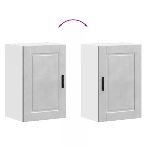  konyhai fali szekrény Porto beton szürke műfából készült beton