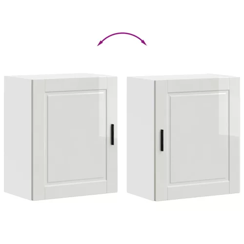  Konyhai fali szekrény Porto magasfényű fehér műfa