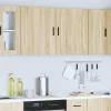  konyhai fali szekrények 2db Porto" sonoma tölgy szerelt fa"