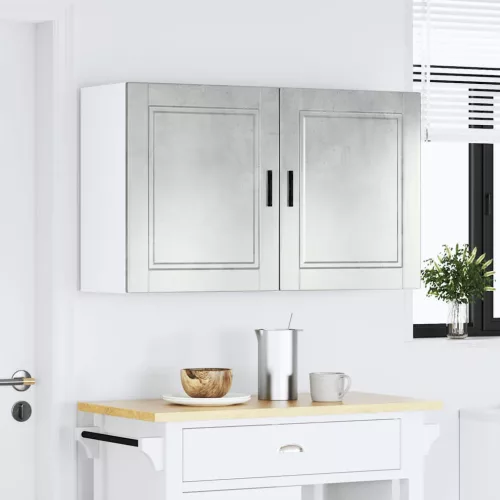  konyhai fali szekrények 2 db Porto beton szürke szerelt fa