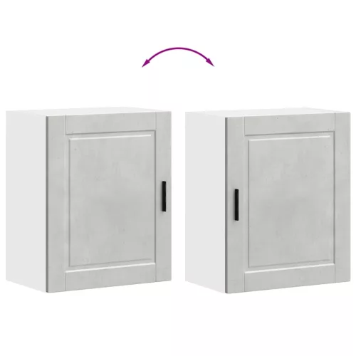  konyhai fali szekrények 2 db Porto beton szürke szerelt fa