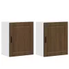  konyhai fali szekrények 2 db Porto barna tölgy szerelt fa