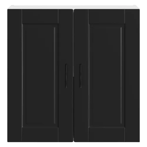  konyhai fali szekrény Porto fekete színű fűrészáru