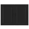  konyhai fali szekrény Porto fekete színű fűrészáru