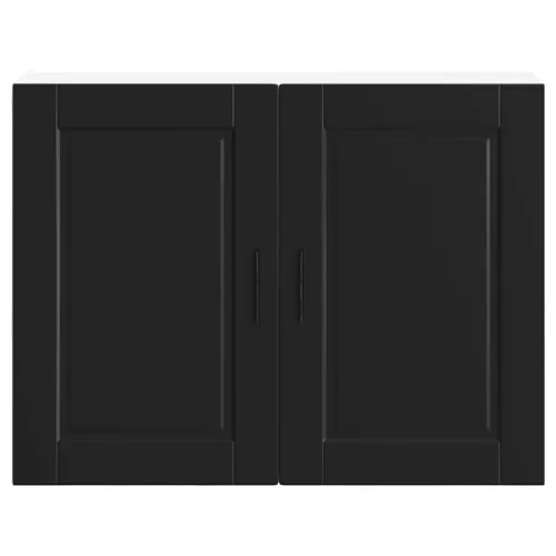  konyhai fali szekrény Porto fekete színű fűrészáru
