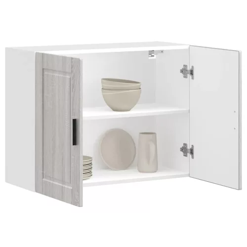  konyhai fali szekrény Porto szürke sonoma mérnöki fa szekrény