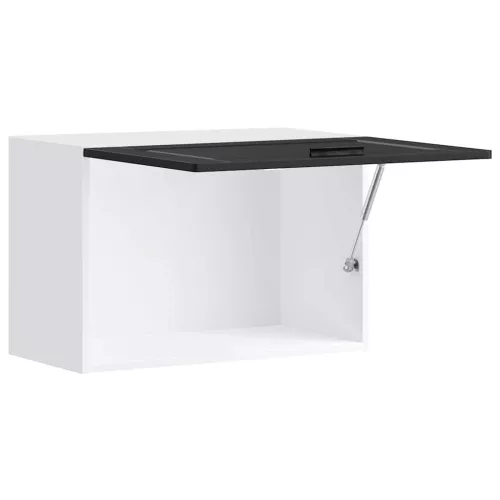  konyhai fali szekrény Porto fekete színű fűrészáru