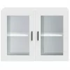  Konyhai fali szekrény üvegajtóval Porto" fehér"