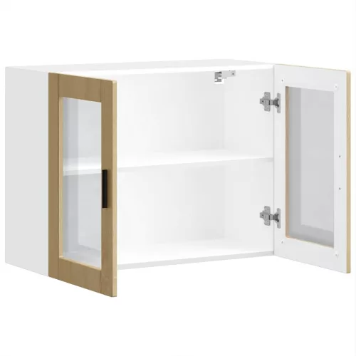  konyhai fali szekrény üvegajtóval Porto" Sonoma Oak"