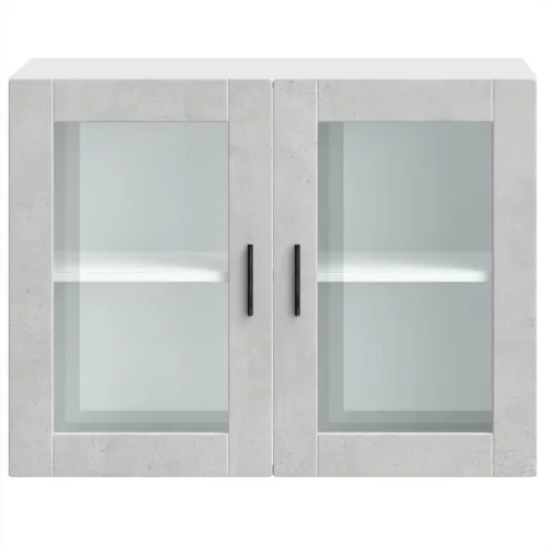  konyhai fali szekrény üvegajtóval Porto Betonszürke betonszürke