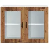  Konyhai fali szekrény üvegajtóval Porto" Régi fa"
