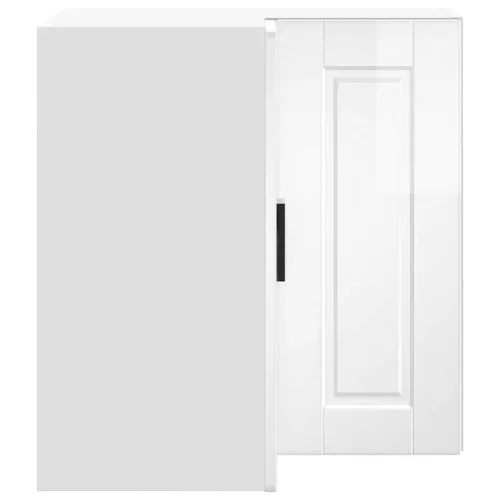  Konyhai fali sarokszekrény Porto magasfényű fehér színű műfa