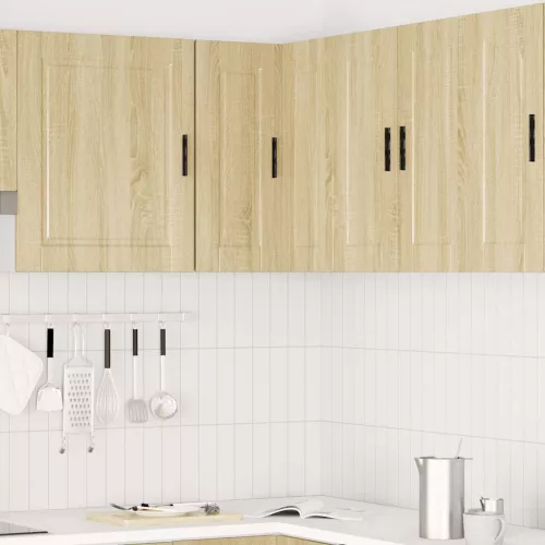  Porto sonoma tölgy színű szerelt fa konyhai fali sarokszekrény