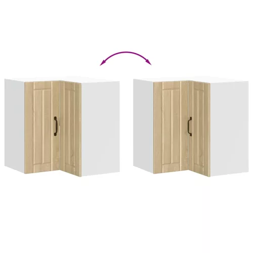  Porto sonoma tölgy színű szerelt fa konyhai fali sarokszekrény