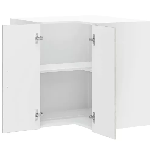  Porto betonszürke szerelt fa konyhai fali sarokszekrény