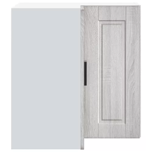  Porto szürke sonoma színű szerelt fa konyhai fali sarokszekrény