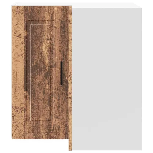  Porto antik fa színű szerelt fa konyhai fali sarokszekrény