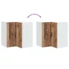  Porto antik fa színű szerelt fa konyhai fali sarokszekrény