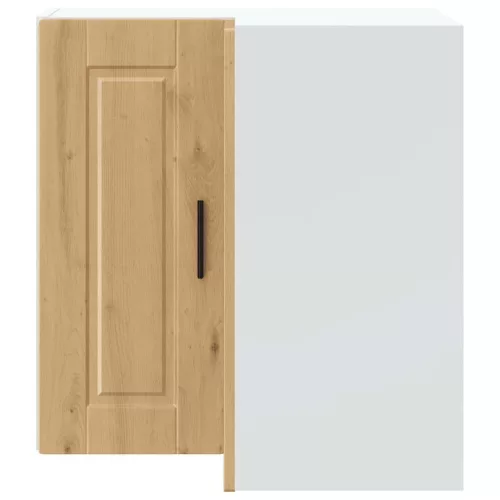  Porto kézműves tölgy szerelt fa konyhai fali sarokszekrény