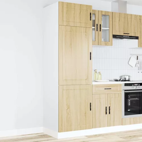  Porto sonoma tölgy színű szerelt fa konyhaszekrény