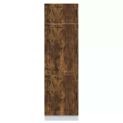  Porto füstös tölgy színű szerelt fa konyhaszekrény