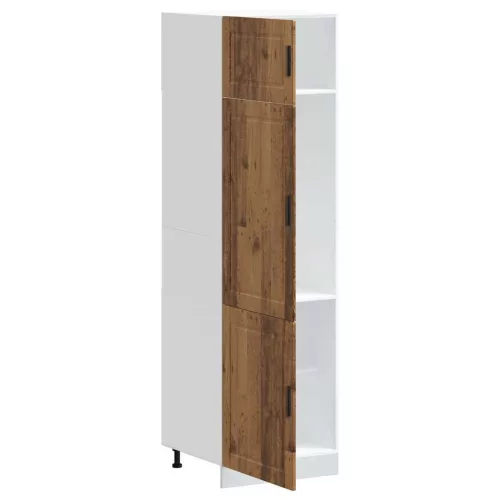  Porto antik fa színű szerelt fa konyhaszekrény