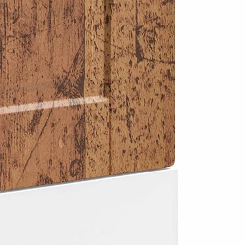  mosogatógép panel Porto" Régi fa 45x1,5x67 cm Műanyag fa"