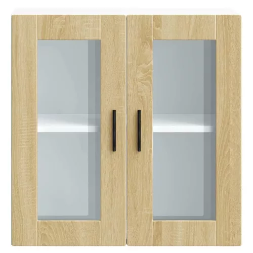  konyhai fali szekrény üvegajtóval Porto" Sonoma Oak"