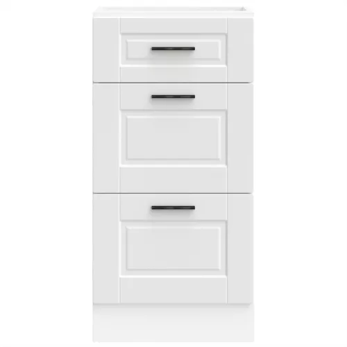  Porto fehér szerelt fa konyhai alapszekrény