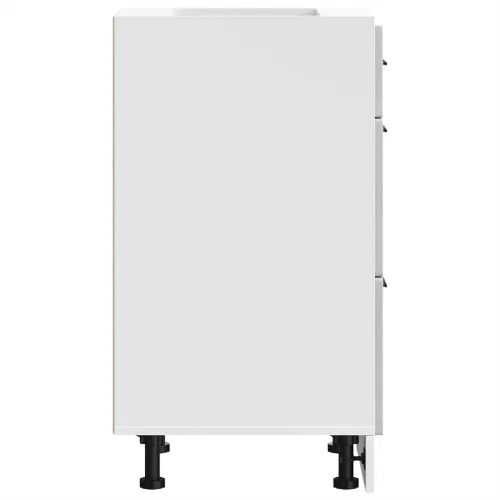  Porto betonszürke szerelt fa konyhai alapszekrény