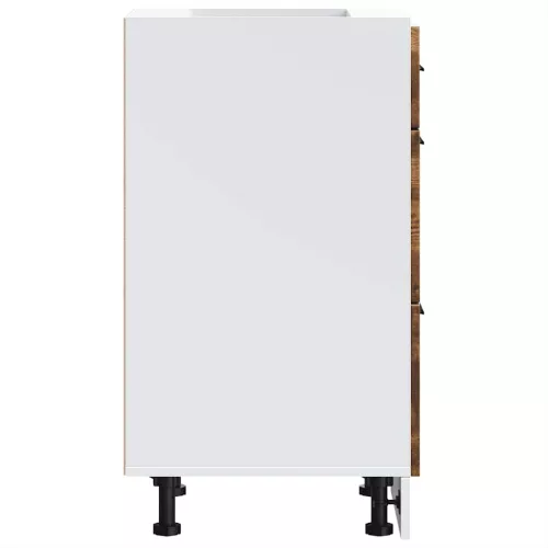  Porto füstös tölgy színű szerelt fa konyhai alapszekrény