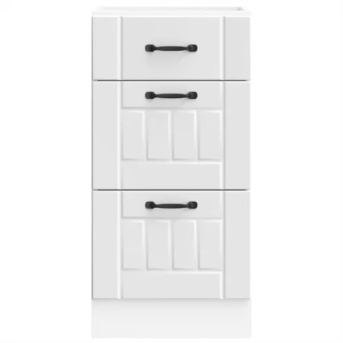  Konyhai alsó szekrény Lucca fehér szerelt fa