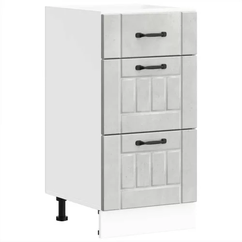  Konyhai alsó szekrény Lucca betonszürke szerelt fa