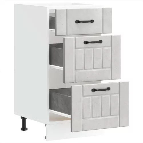  Konyhai alsó szekrény Lucca betonszürke szerelt fa