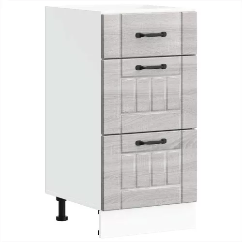  Konyhai alsó szekrény Lucca szürke sonoma szerelt fa