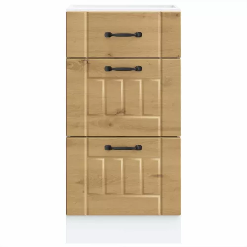  Konyhai alsó szekrény Lucca kézműves tölgy szerelt fa