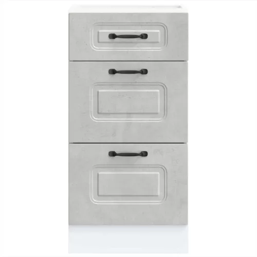  Konyhai alapszekrény Kalmar beton szürke műfa