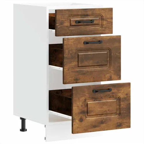  Konyhai alapszekrény Kalmar füstölt tölgy műfa