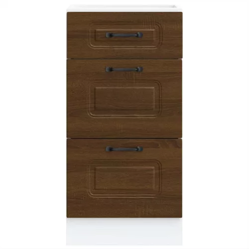  Konyhai alapszekrény Kalmar barna tölgyfa műfa