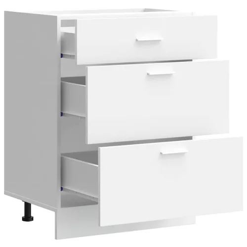  “Lyon” konyhai alapszekrény fehér színezett fa