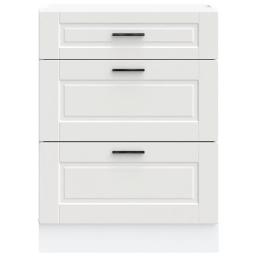  Porto fehér szerelt fa konyhai alapszekrény