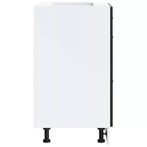  Porto fekete szerelt fa konyhai alapszekrény