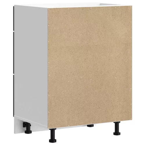  Porto fekete szerelt fa konyhai alapszekrény