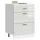  Porto magasfényű fehér szerelt fa konyhai alapszekrény
